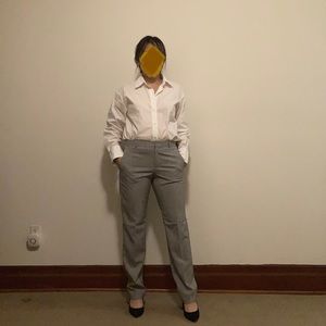 Banana Republic Washable Curvy Ryan Grey Slim Straight Pant